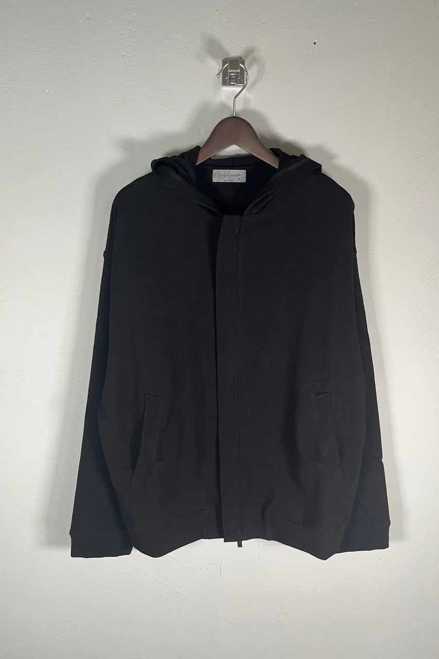 Yohji Yamamoto POUR HOMME-HIGHLAND JERSEY FRONT OPEN HOODIE-NOWALL