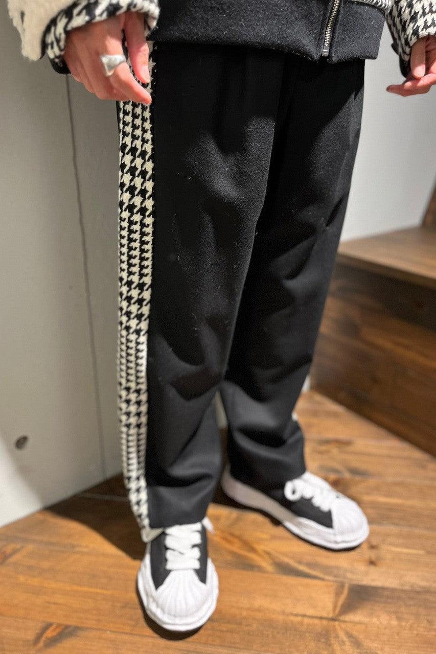 PHENOMENON-HOUNDSTOOTH WOOL TROUSERS PANTS-NOWALL