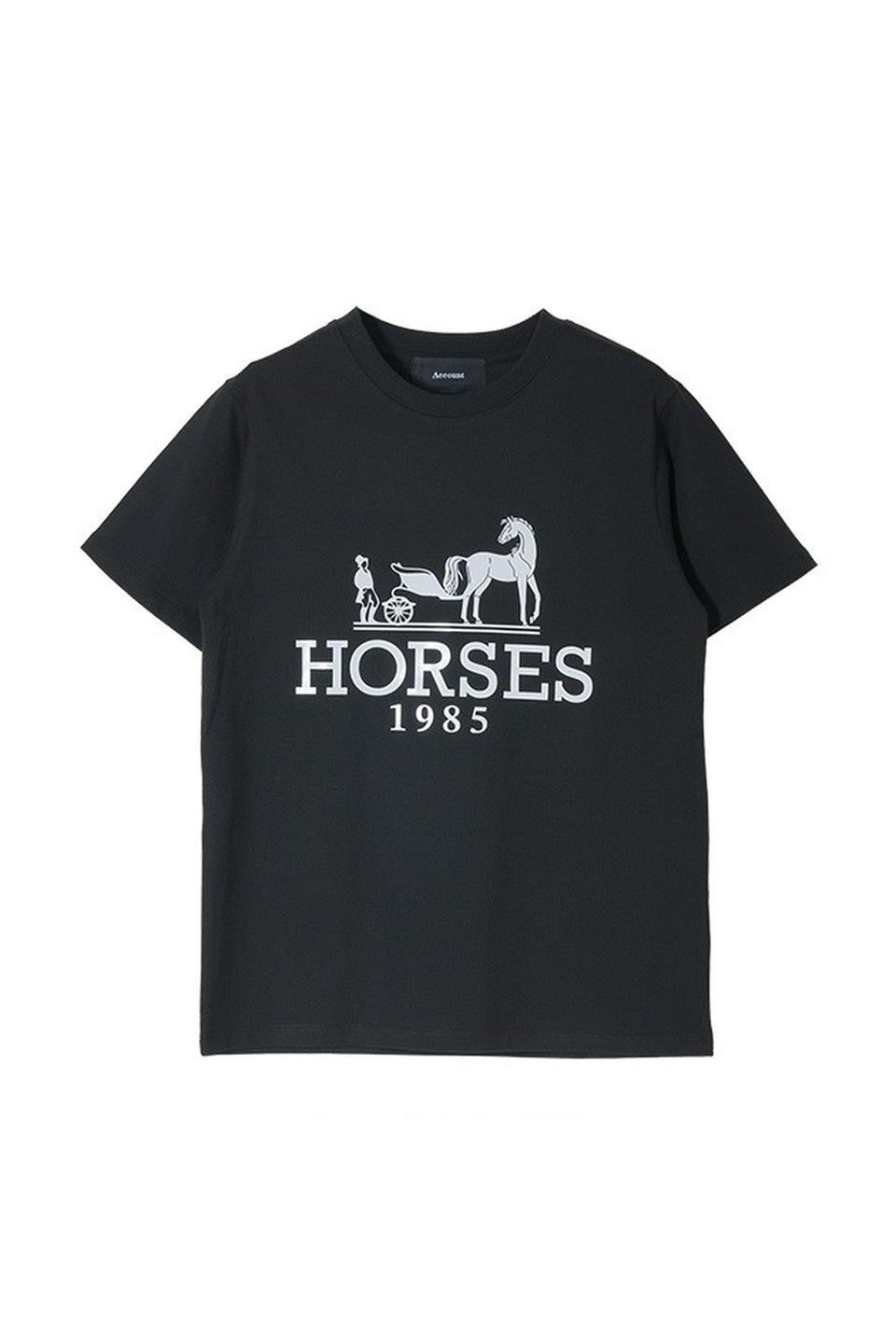 MICALLE MICALLE-Horse Print Short Sleeve Tee-NOWALL