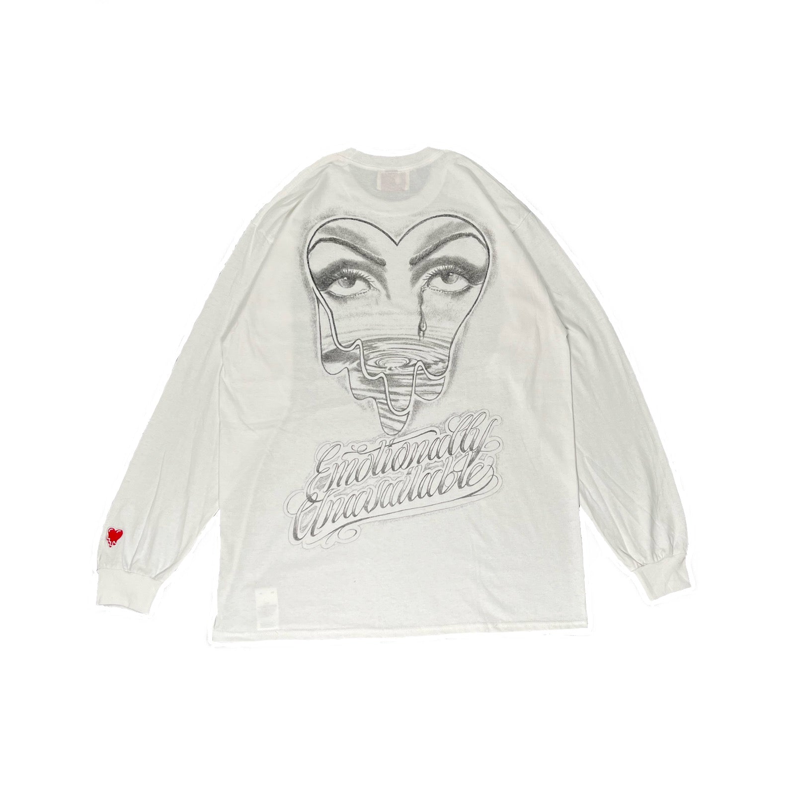 EMOTIONALLY UNAVAILABLE-＜GENDERLESS＞PENCIL DRAWING LS TEE-NOWALL