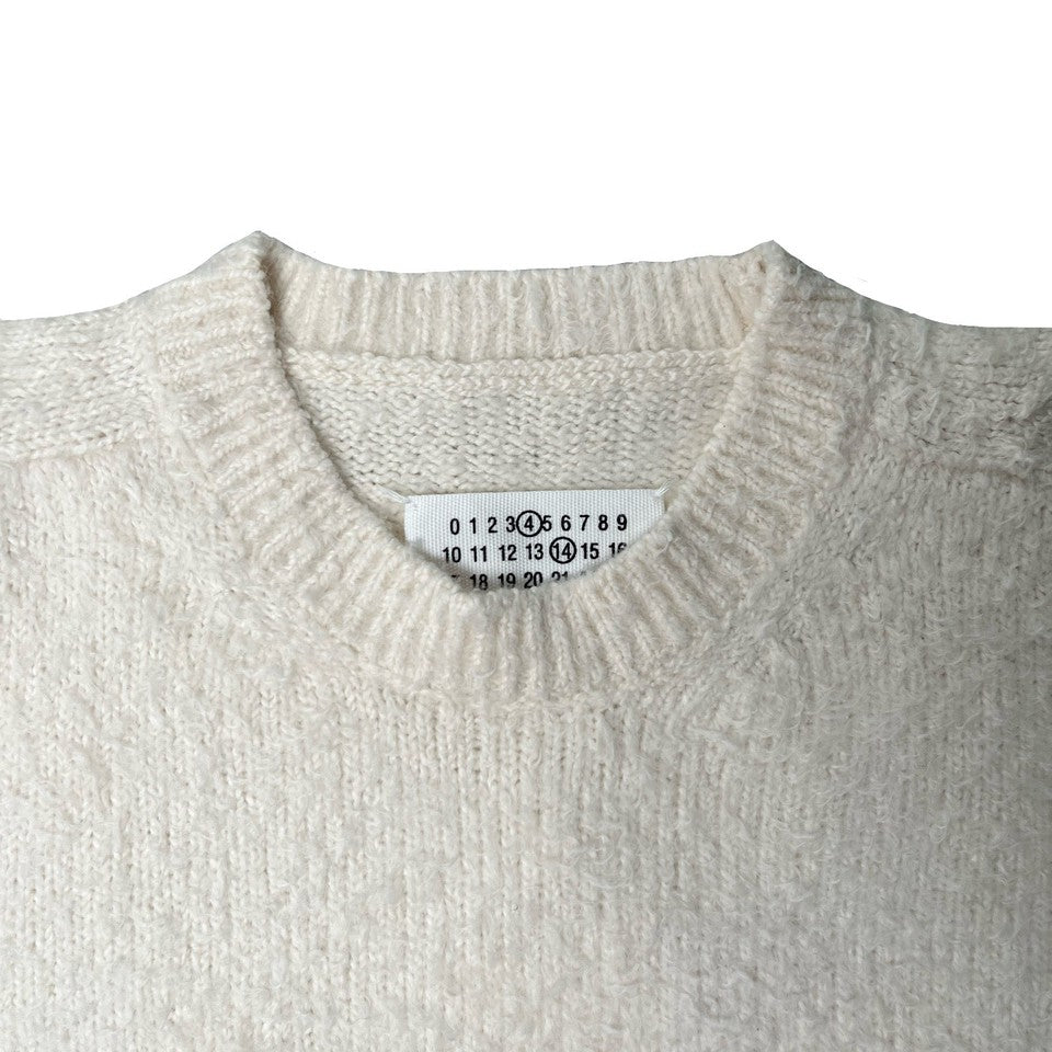 Maison Margiela-＜GENDERLESS＞COTTON NYLON PILE CREW NECK KNIT-NOWALL