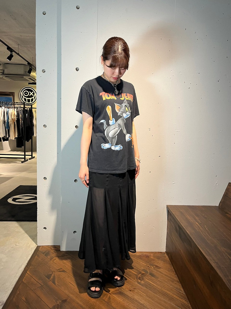 VINTAGE ITEM-【WOMEN'S】vintage print T-shirts-NOWALL