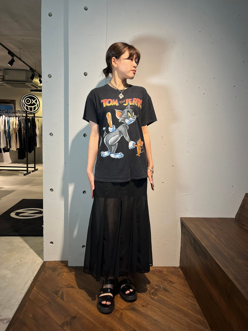 VINTAGE ITEM-【WOMEN'S】vintage print T-shirts-NOWALL