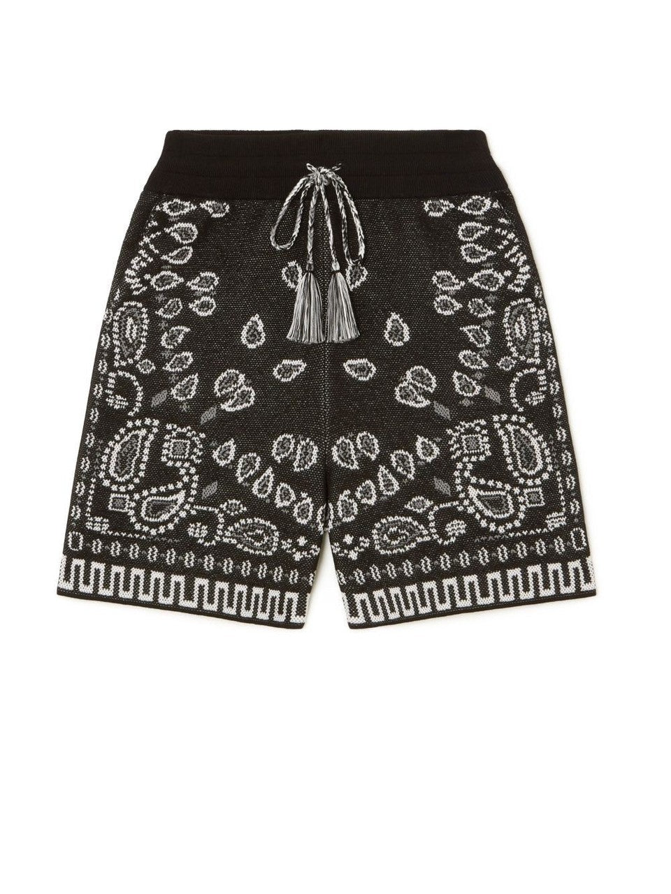 ALANUI-COTTON PIQUET BANDANA SHORTS-NOWALL