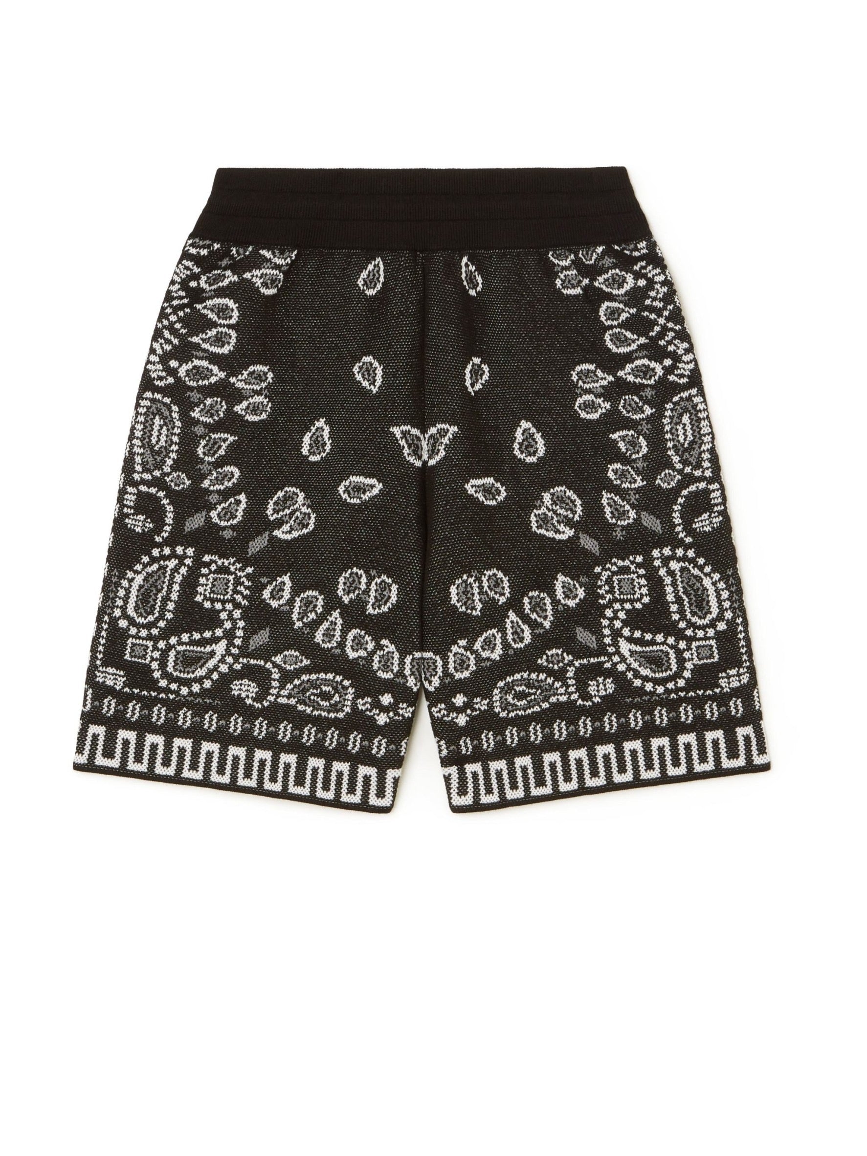 ALANUI-COTTON PIQUET BANDANA SHORTS-NOWALL