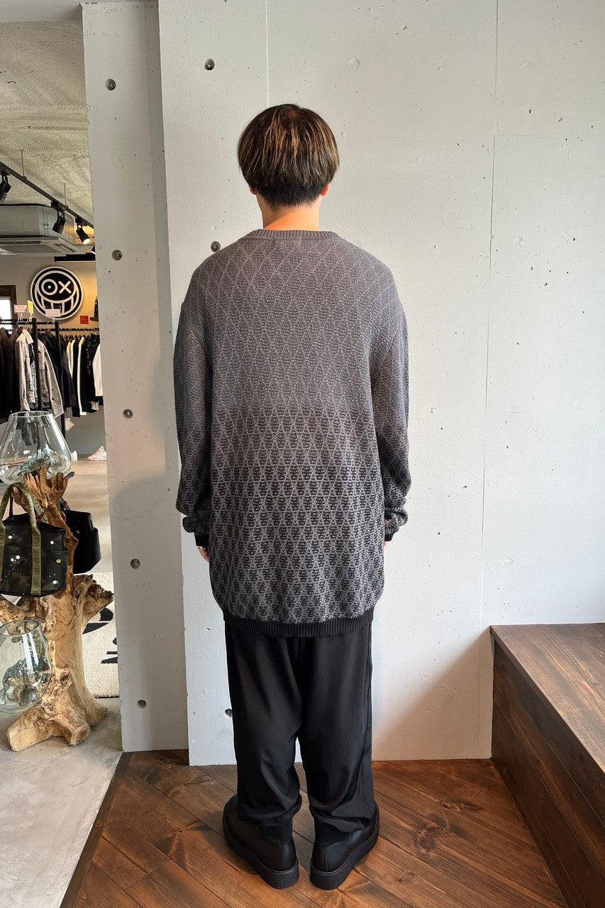 Yohji Yamamoto POUR HOMME-JQ PTN SOAK DYED PROCESS ROUND NECK LONG SLEEVE-NOWALL