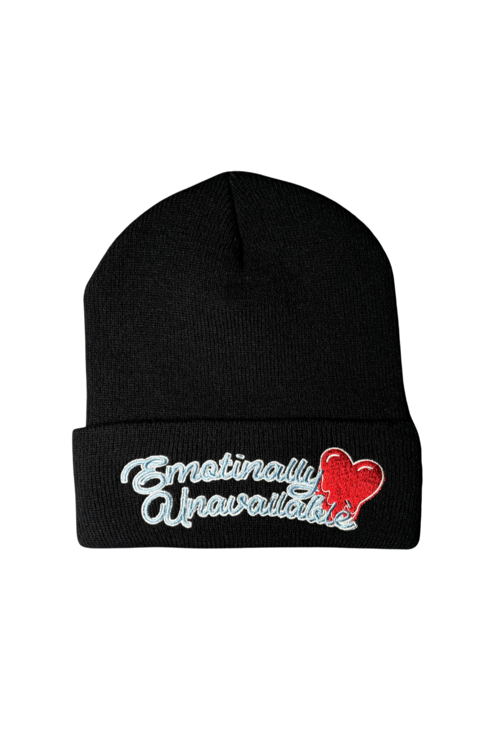 EMOTIONALLY UNAVAILABLE-LOGO BEANIE-NOWALL