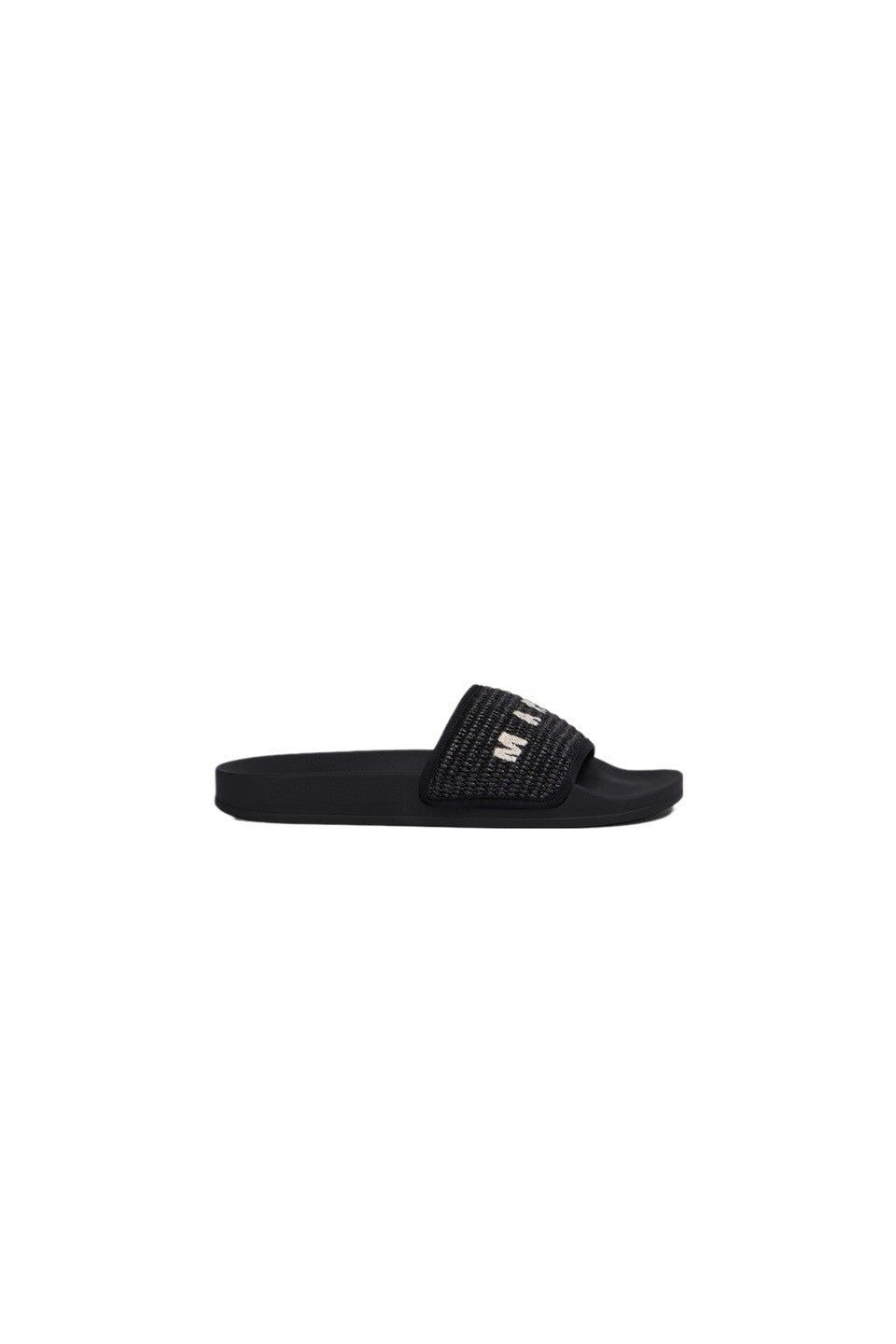 MARNI-LOGO RUBBER SLIDE-NOWALL