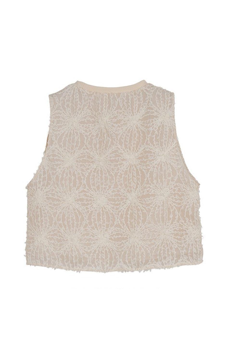 MICALLE MICALLE-Lace Cropped Top-NOWALL