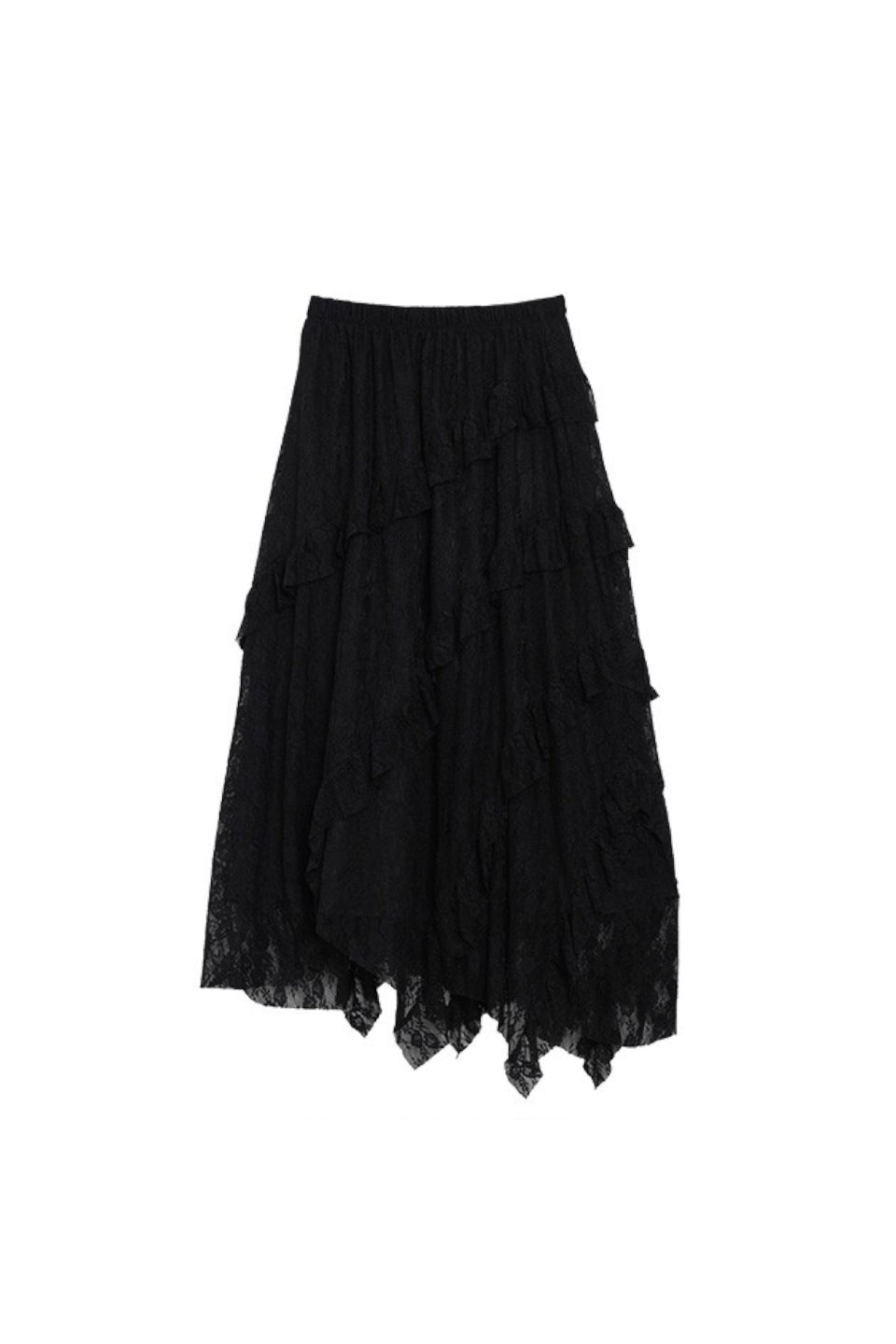 MICALLE MICALLE-Lace Design Skirt-NOWALL
