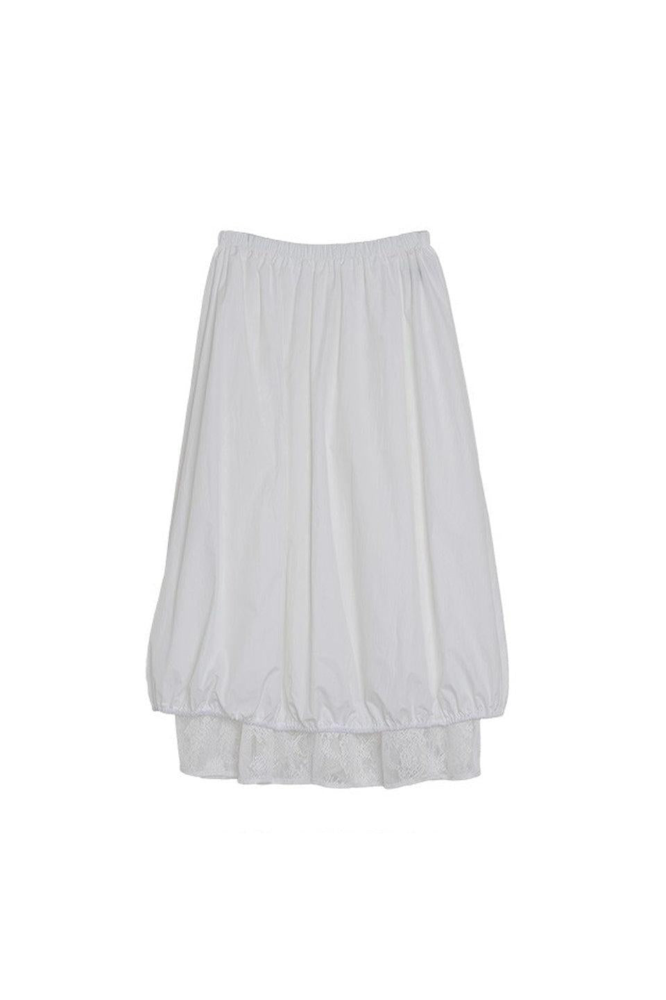 MICALLE MICALLE-Lace Layered Skirt-NOWALL