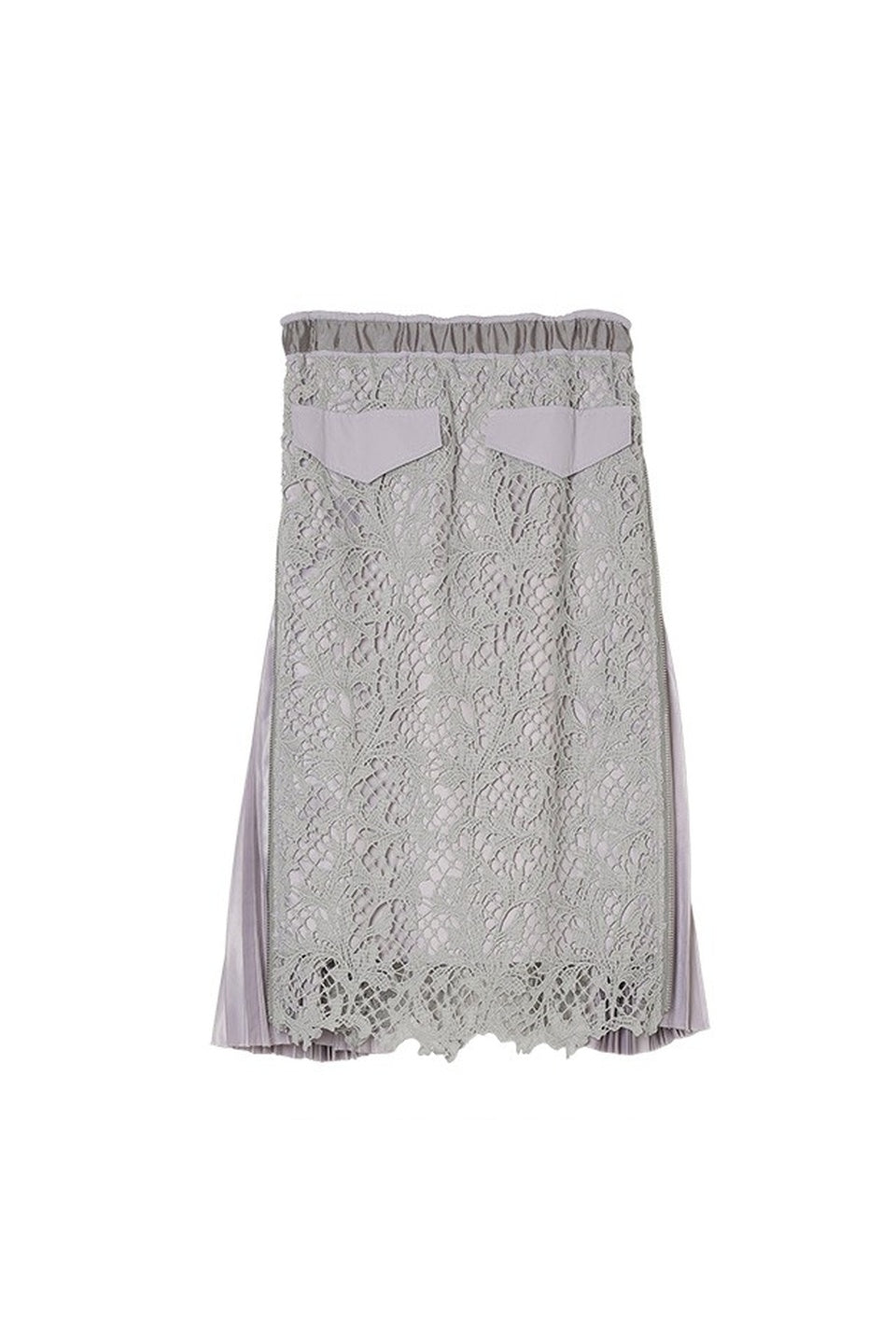 MICALLE MICALLE-Lace Pleated Skirt-NOWALL