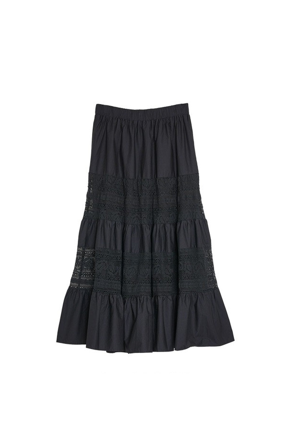 MICALLE MICALLE-Lace Tiered Skirt-NOWALL