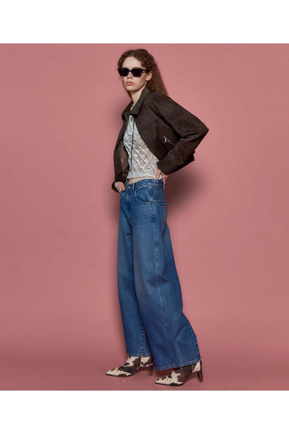 MAISON SPECIAL-Lace Up Balmacaan Short Blouson-NOWALL