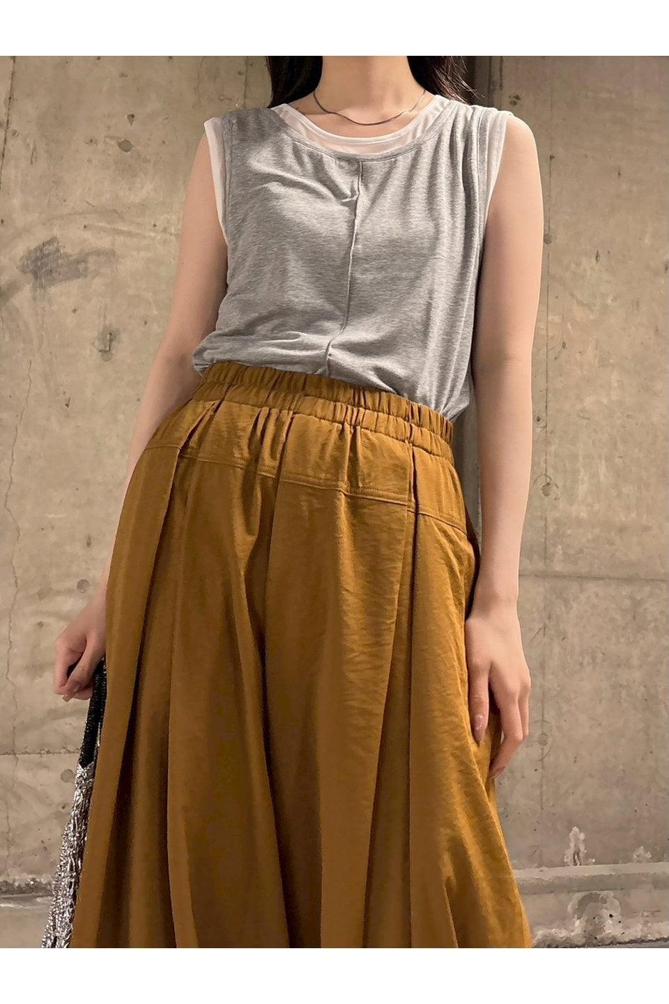 MICALLE MICALLE-Layered Trim Tank Top-NOWALL