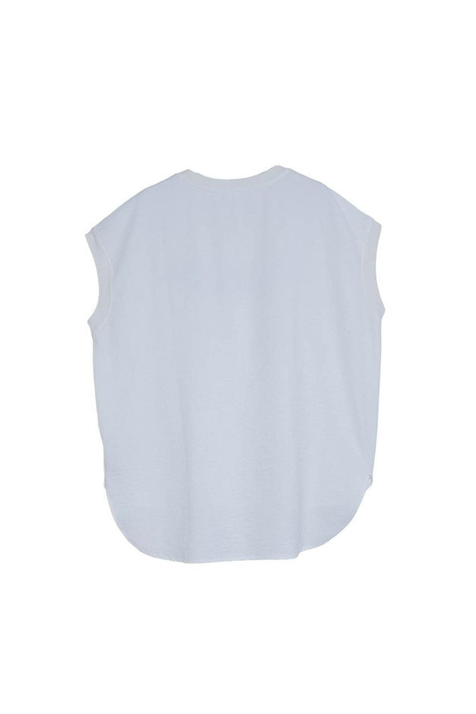 MICALLE MICALLE-Logo Print Sleeveless Top-NOWALL