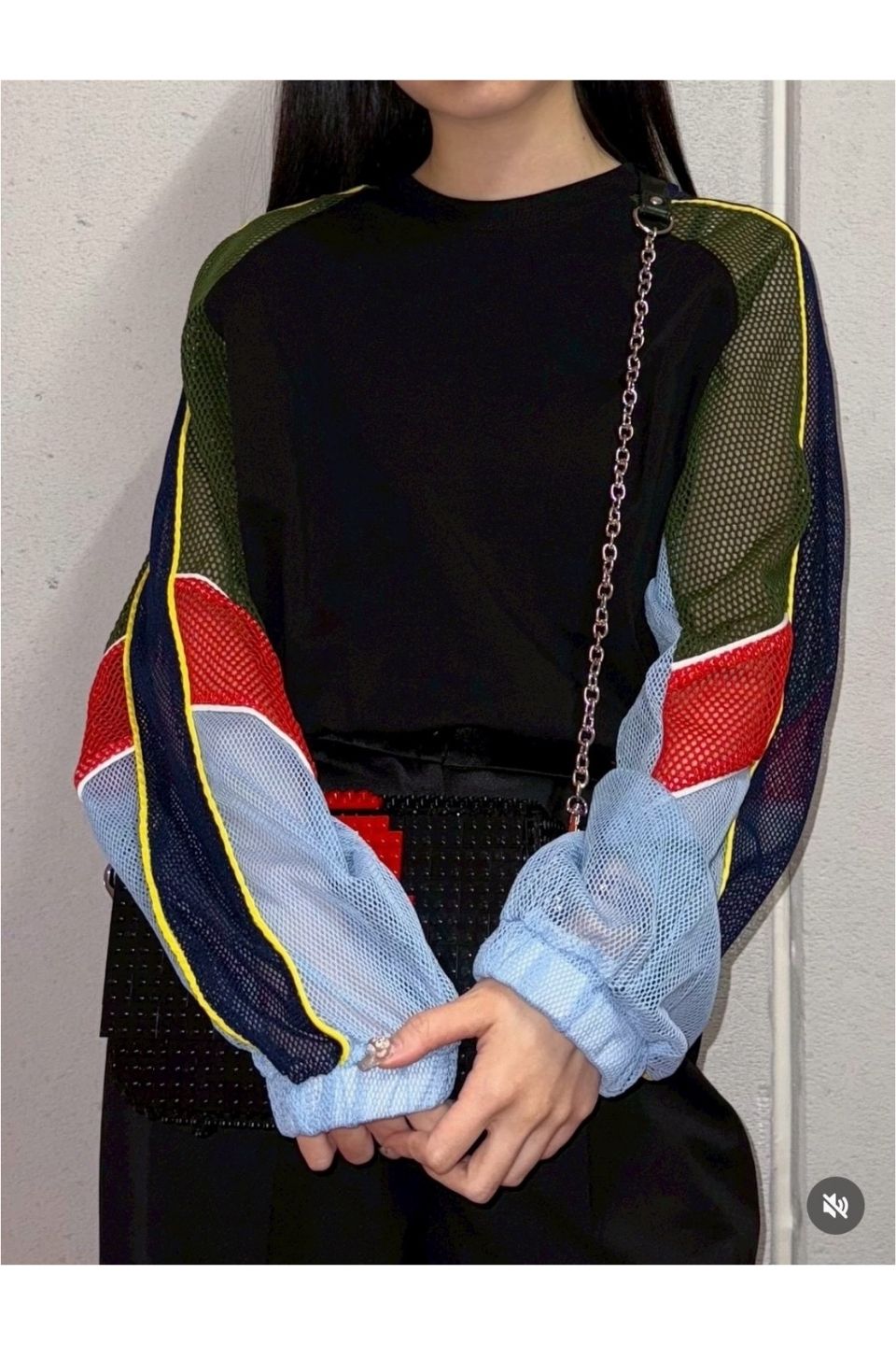 MICALLE MICALLE-Long Sleeve Mesh Docking Trainer-NOWALL