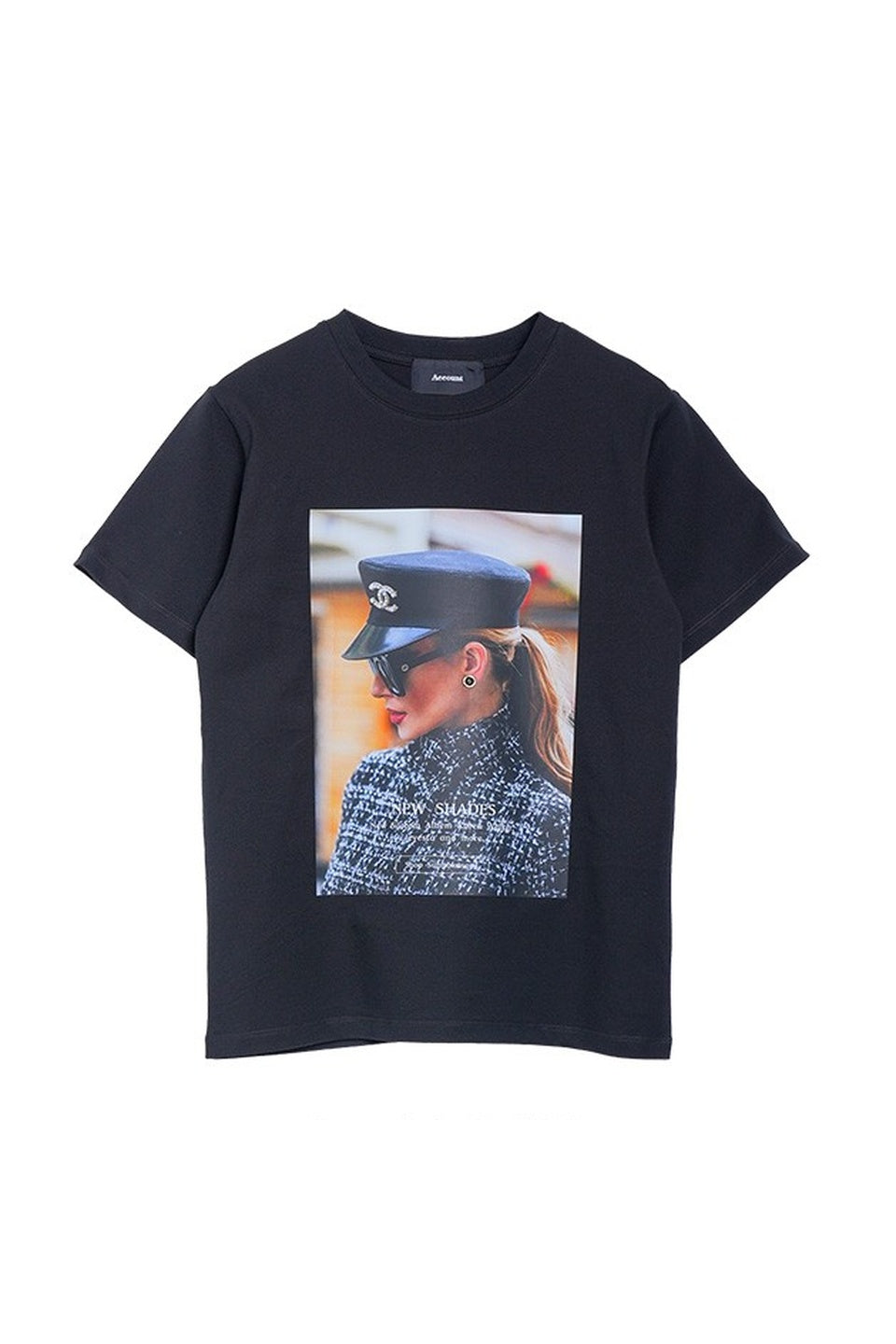Fashion Portrait Print T-shirt