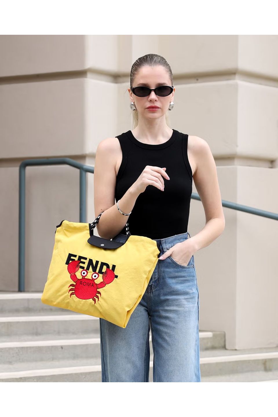 CRAB MOTIF FLAP BAG