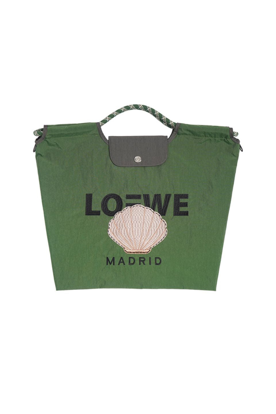 SHELL MOTIF FLAP BAG