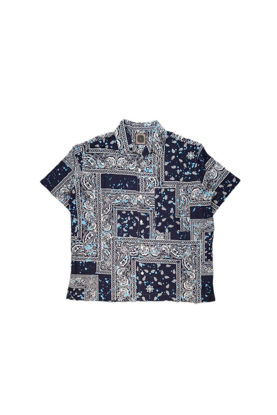 destin-MALIBU TEXAS BANDANA PATCH DRIPPING SHIRT-NOWALL