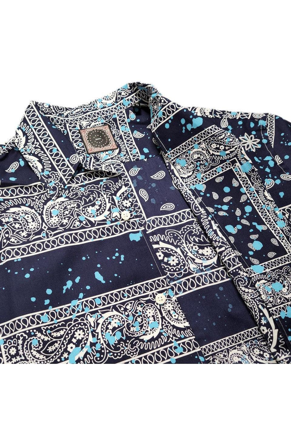 destin-MALIBU TEXAS BANDANA PATCH DRIPPING SHIRT-NOWALL