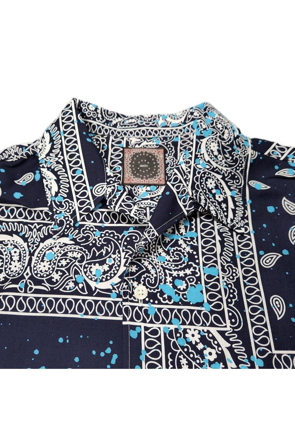 destin-MALIBU TEXAS BANDANA PATCH DRIPPING SHIRT-NOWALL