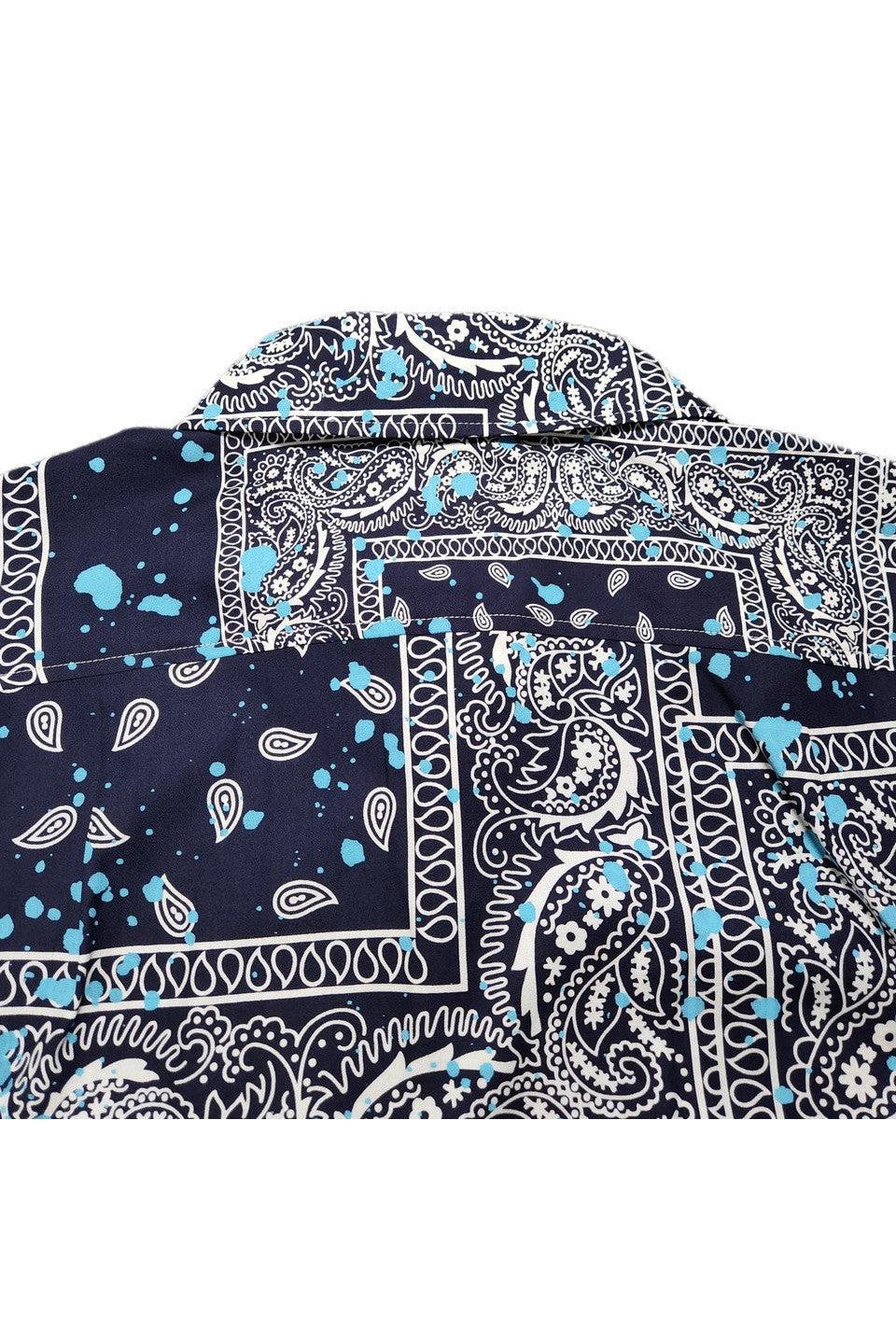 destin-MALIBU TEXAS BANDANA PATCH DRIPPING SHIRT-NOWALL