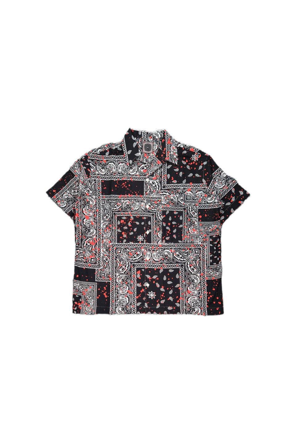 destin-MALIBU TEXAS BANDANA PATCH DRIPPING SHIRT-NOWALL