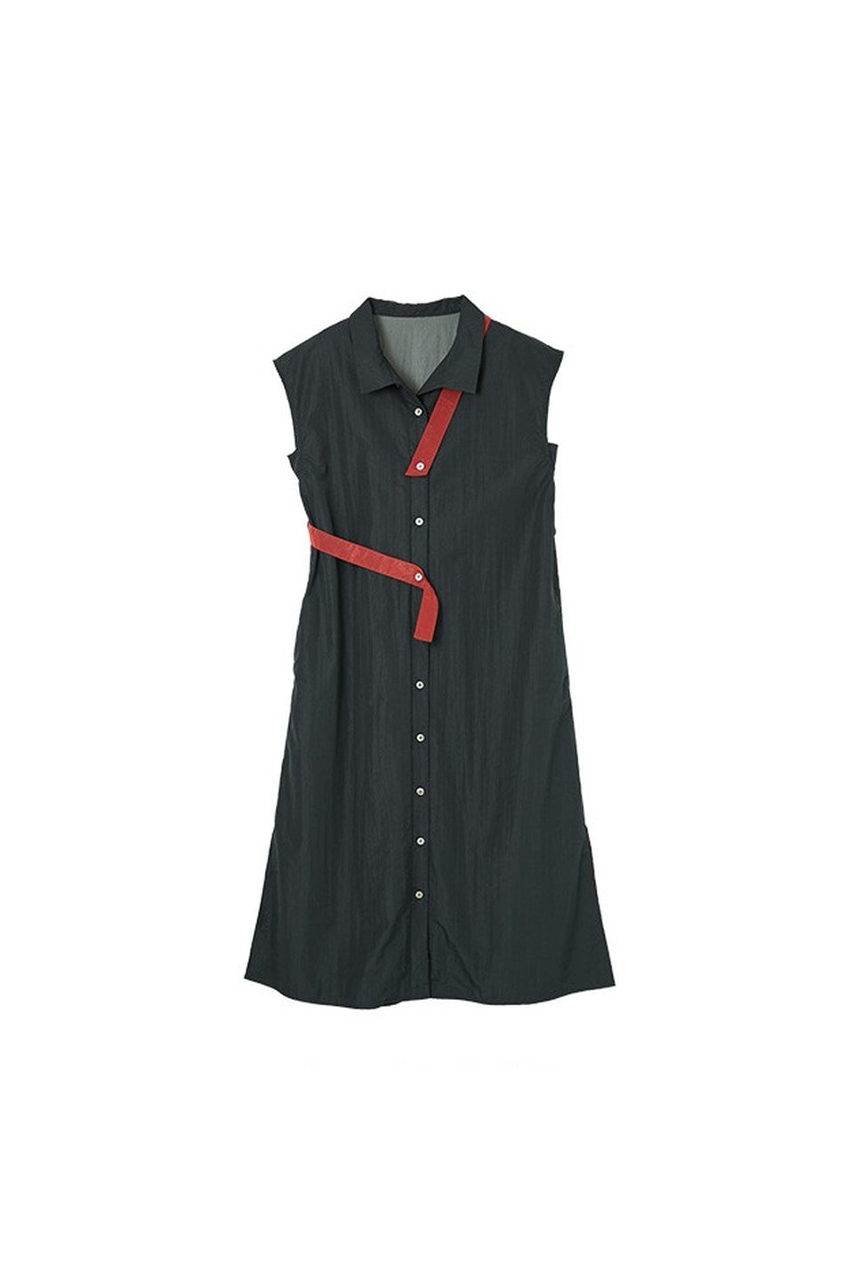 Asymmetrical Strap Shirt Dress