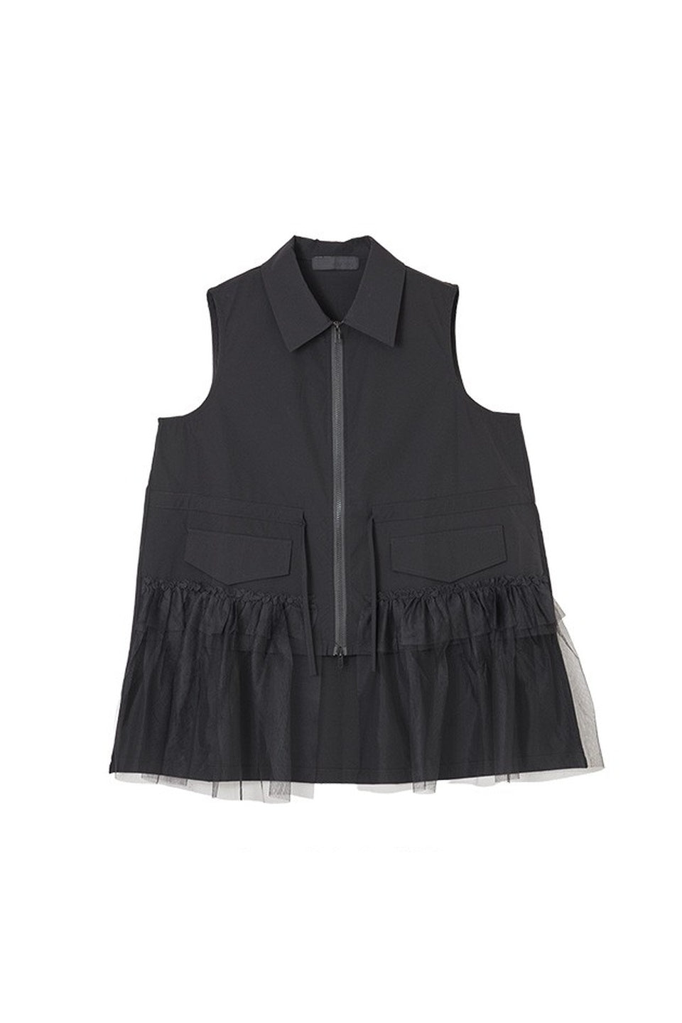 Tulle Hem Utility Vest