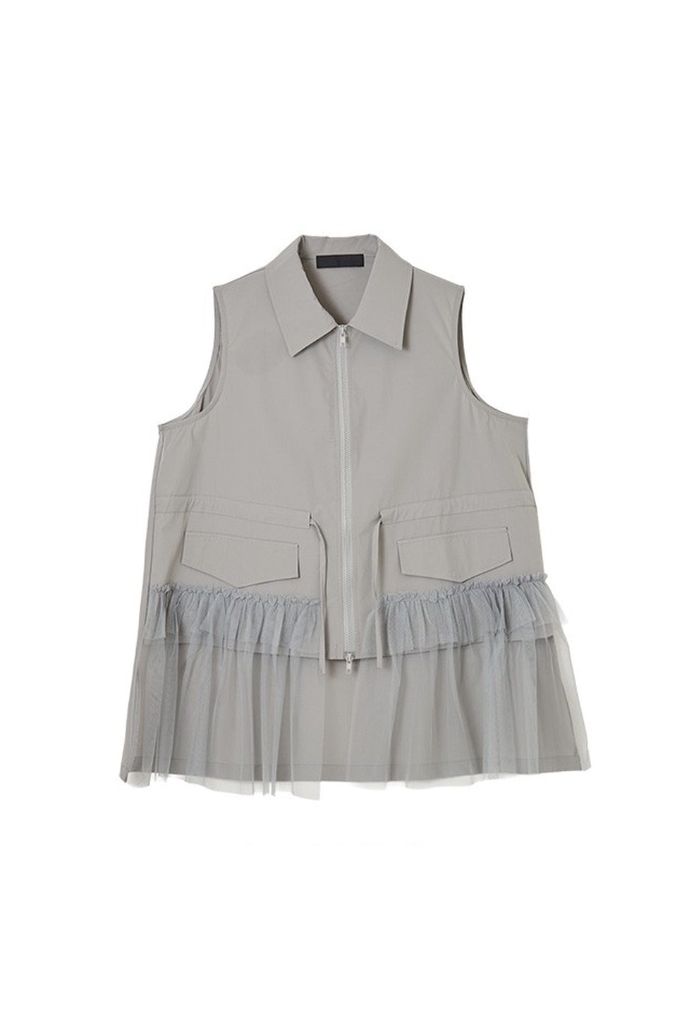 Tulle Hem Utility Vest