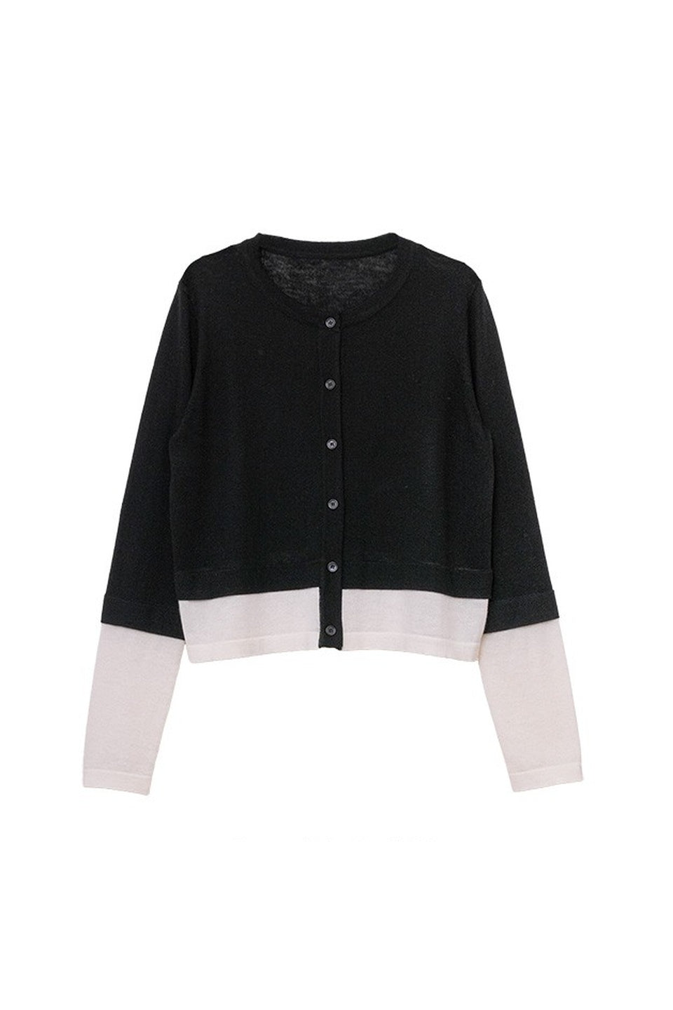 Color Block Knit Cardigan