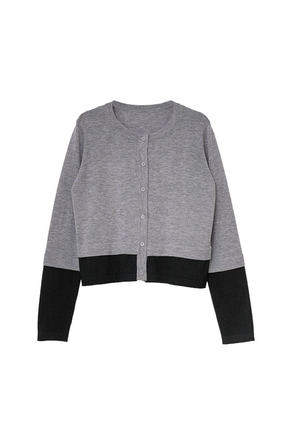 Color Block Knit Cardigan