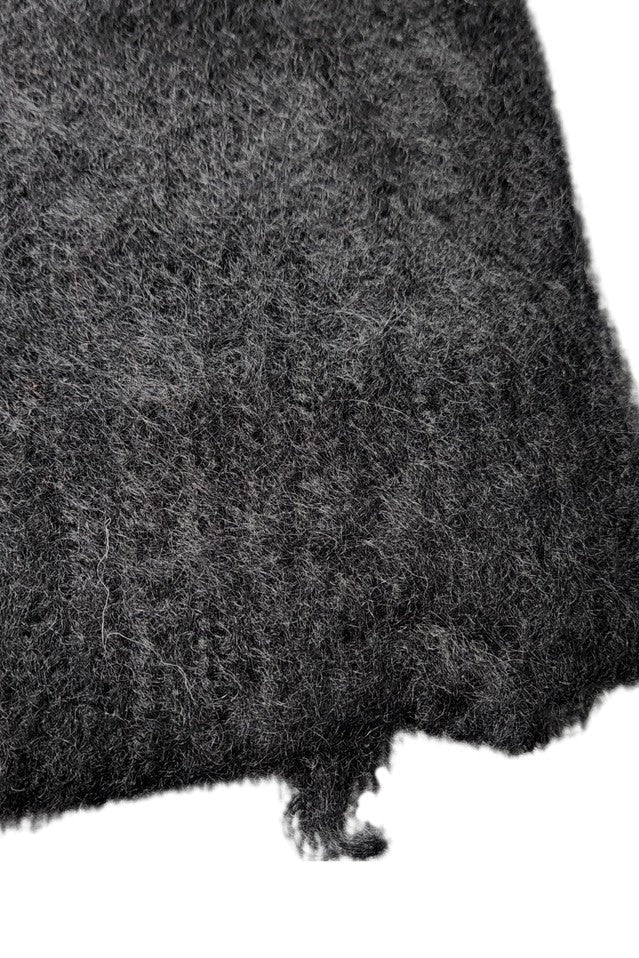 ALMOSTBLACK-MOHAIR MTL BTN KNIT-NOWALL