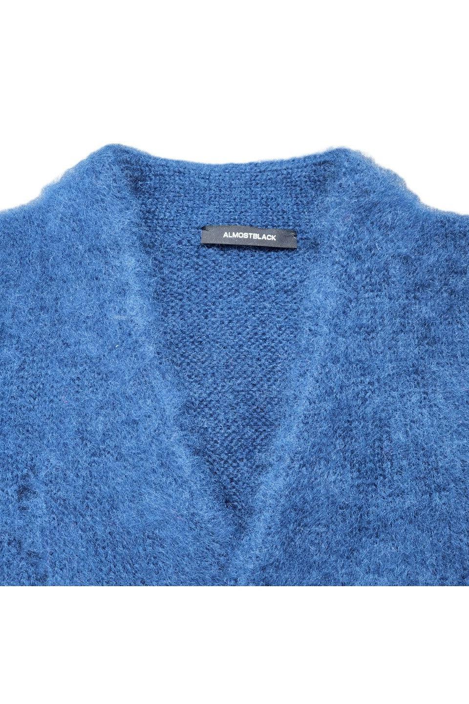 ALMOSTBLACK-MOHAIR MTL BTN KNIT-NOWALL