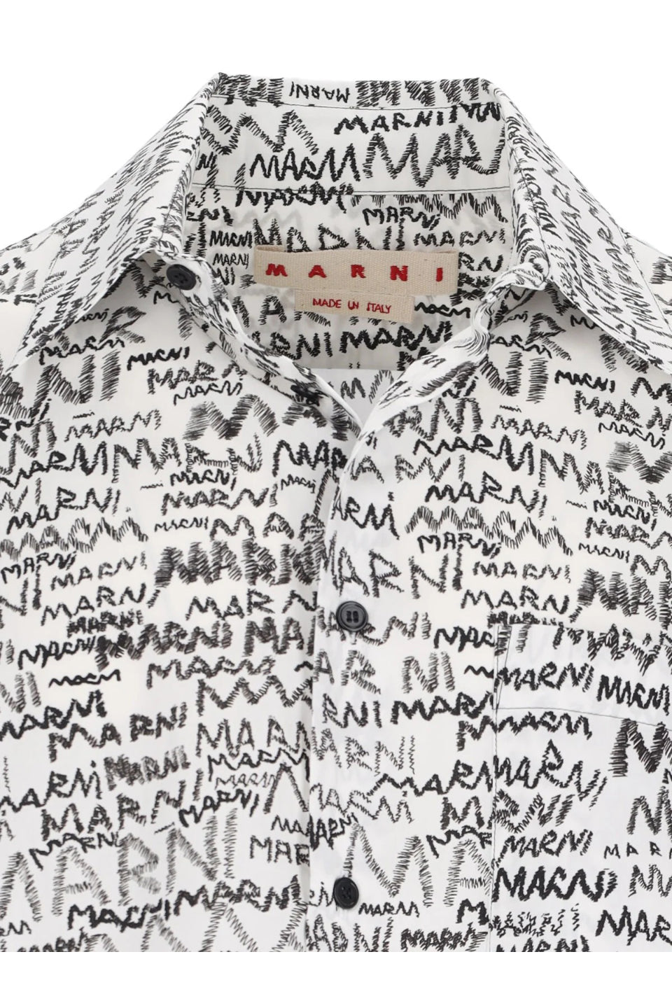 MARIN-Marni Logo All Over Long Sleeved Shirt-NOWALL