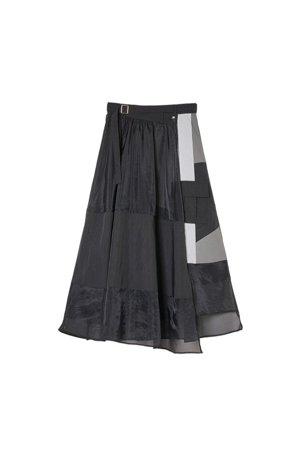 MICALLE MICALLE-Mix Panel Long Skirt-NOWALL
