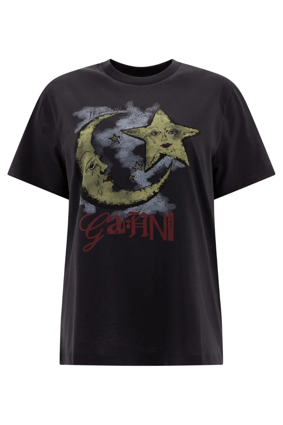 GANNI-Moonlight Relaxed Peach T-shirt-NOWALL