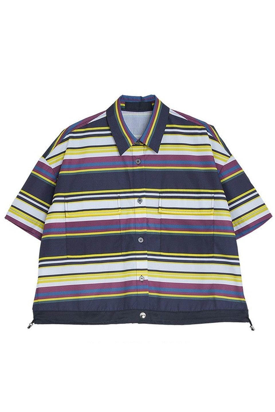 Multi Border Short Sleeve Shirt
