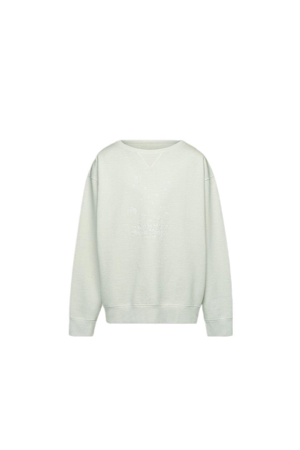 Maison Margiela-NUMBERING LOGO CREWNECK SWEAT-NOWALL