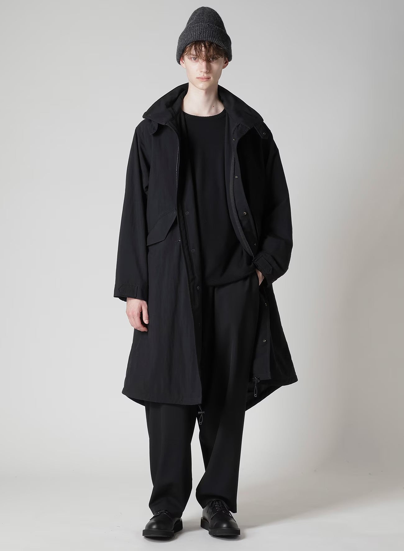 Y's for men-NYLON TASLAN MOD COAT WITH THINSULATE-NOWALL