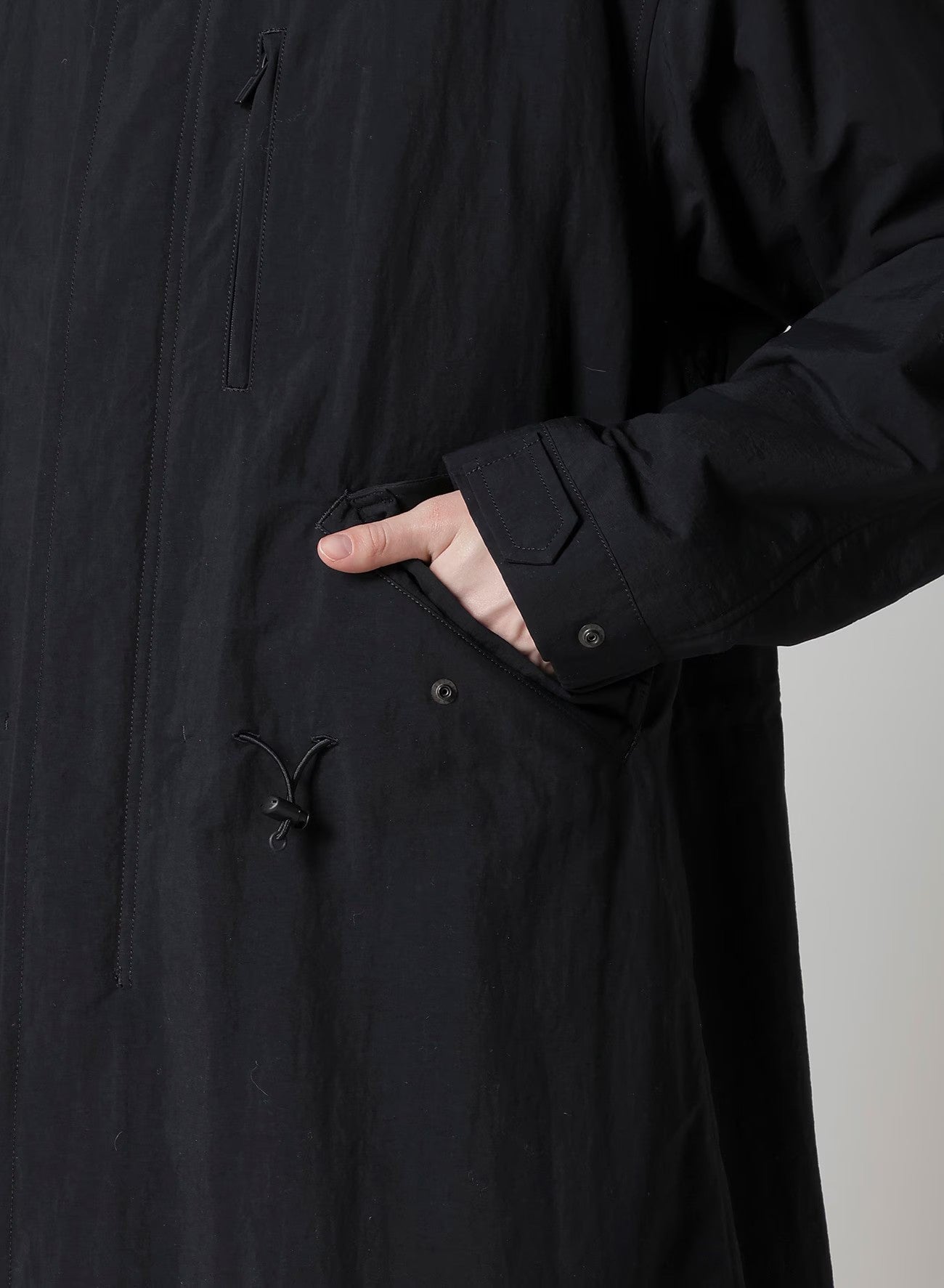 Y's for men-NYLON TASLAN MOD COAT WITH THINSULATE-NOWALL