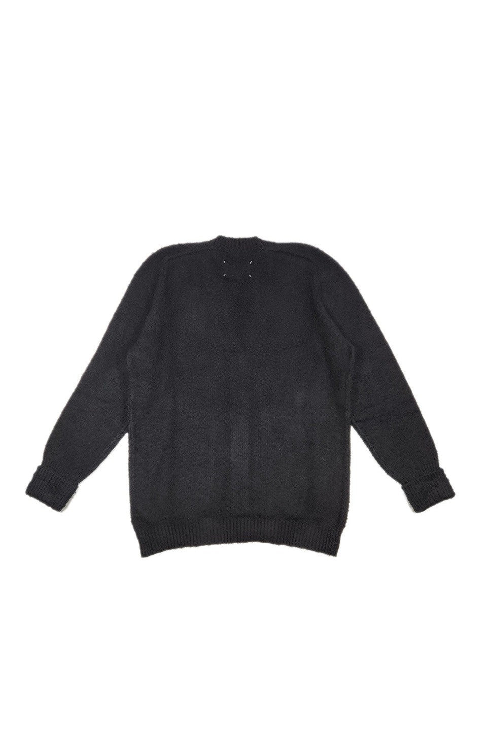 Maison Margiela-OVERSIZED COTTON NYLON PILE KNIT CARDIGAN-NOWALL