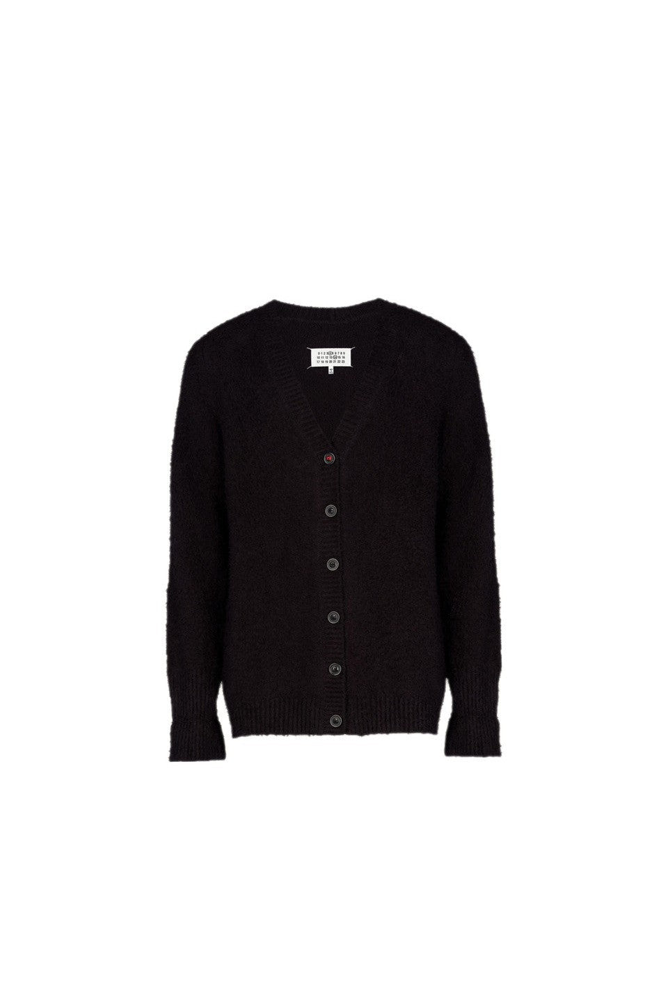 Maison Margiela-OVERSIZED COTTON NYLON PILE KNIT CARDIGAN-NOWALL