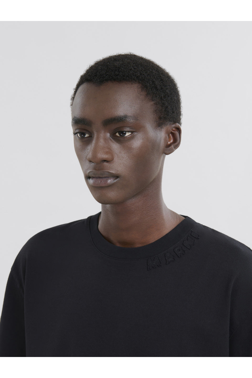 MARNI-Oversized Organic Cotton T-shirt with Marni Patch-NOWALL