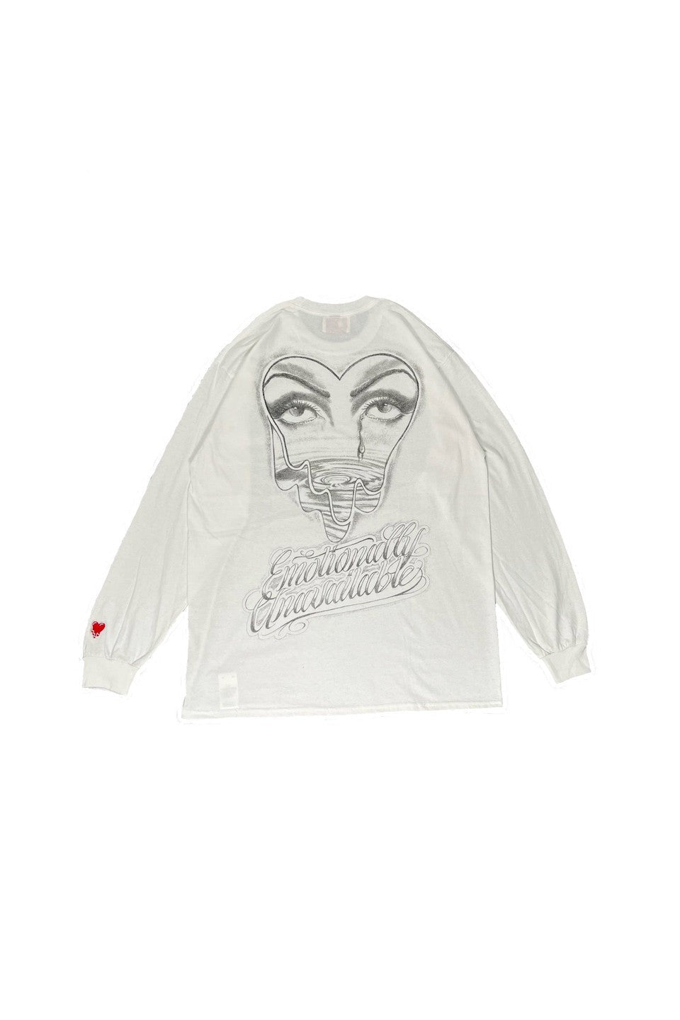 EMOTIONALLY UNAVAILABLE-PENCIL DRAWING LS TEE-NOWALL