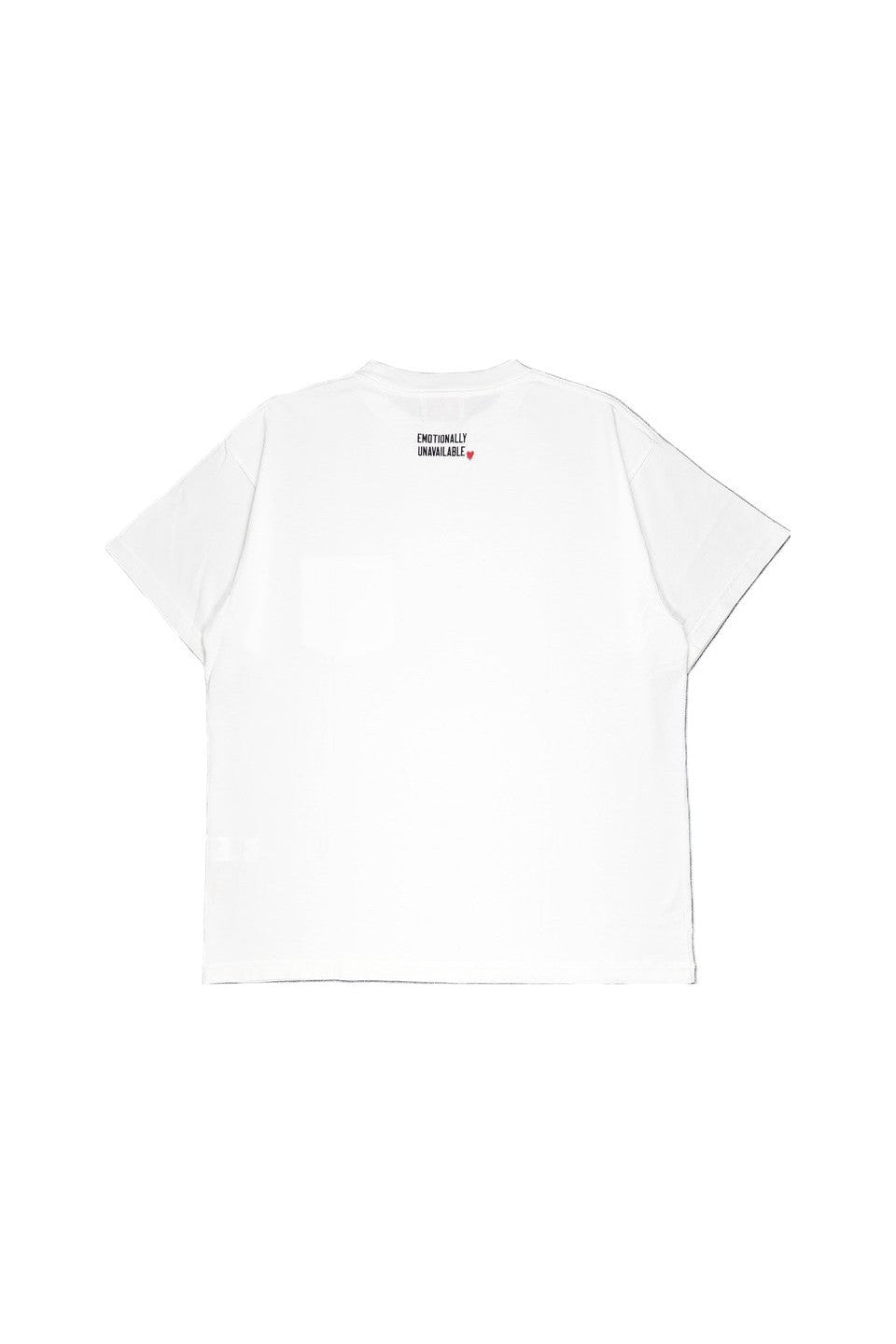 EMOTIONALLY UNAVAILABLE-PLAIN POCKET TEE-NOWALL