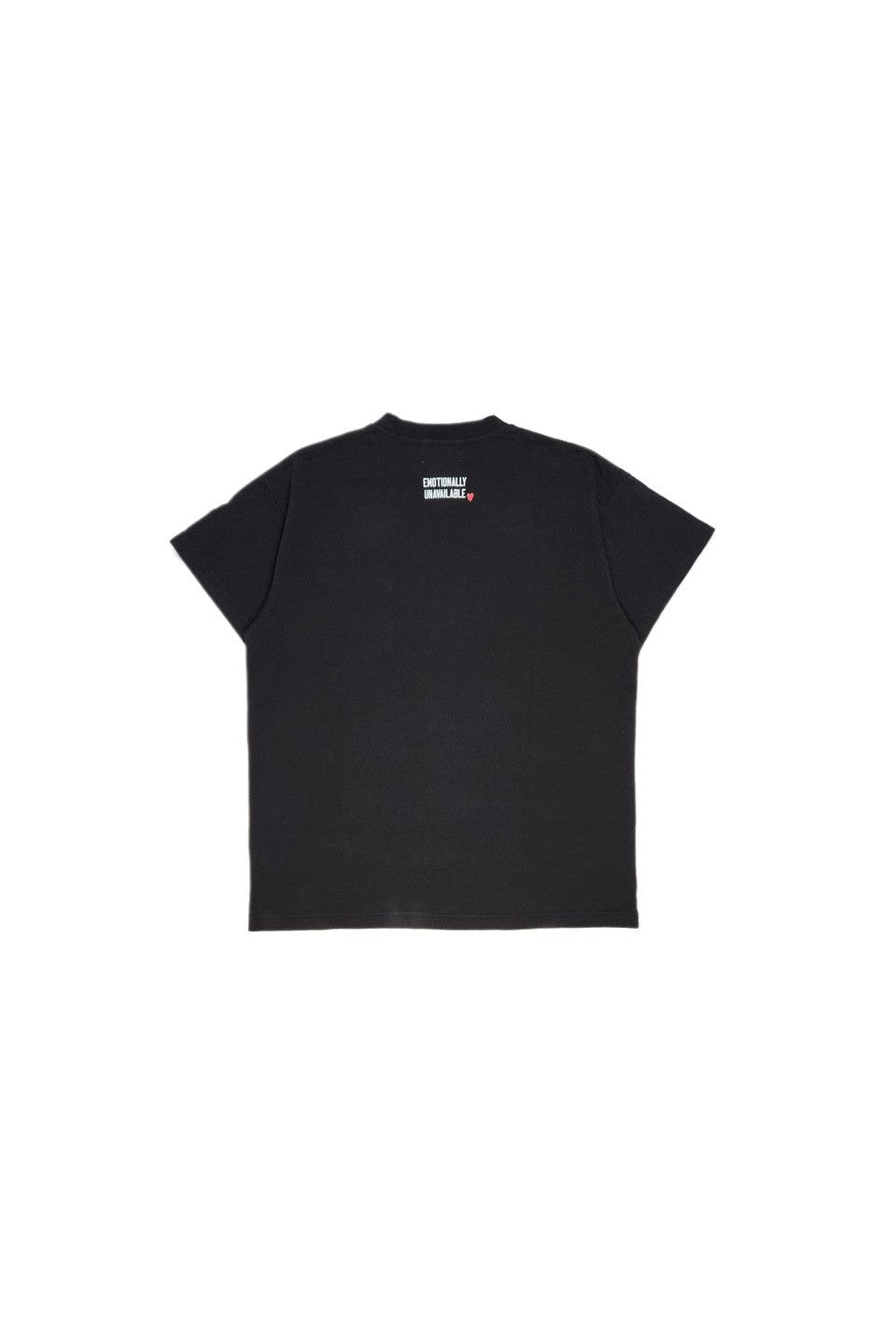 EMOTIONALLY UNAVAILABLE-PLAIN POCKET TEE-NOWALL