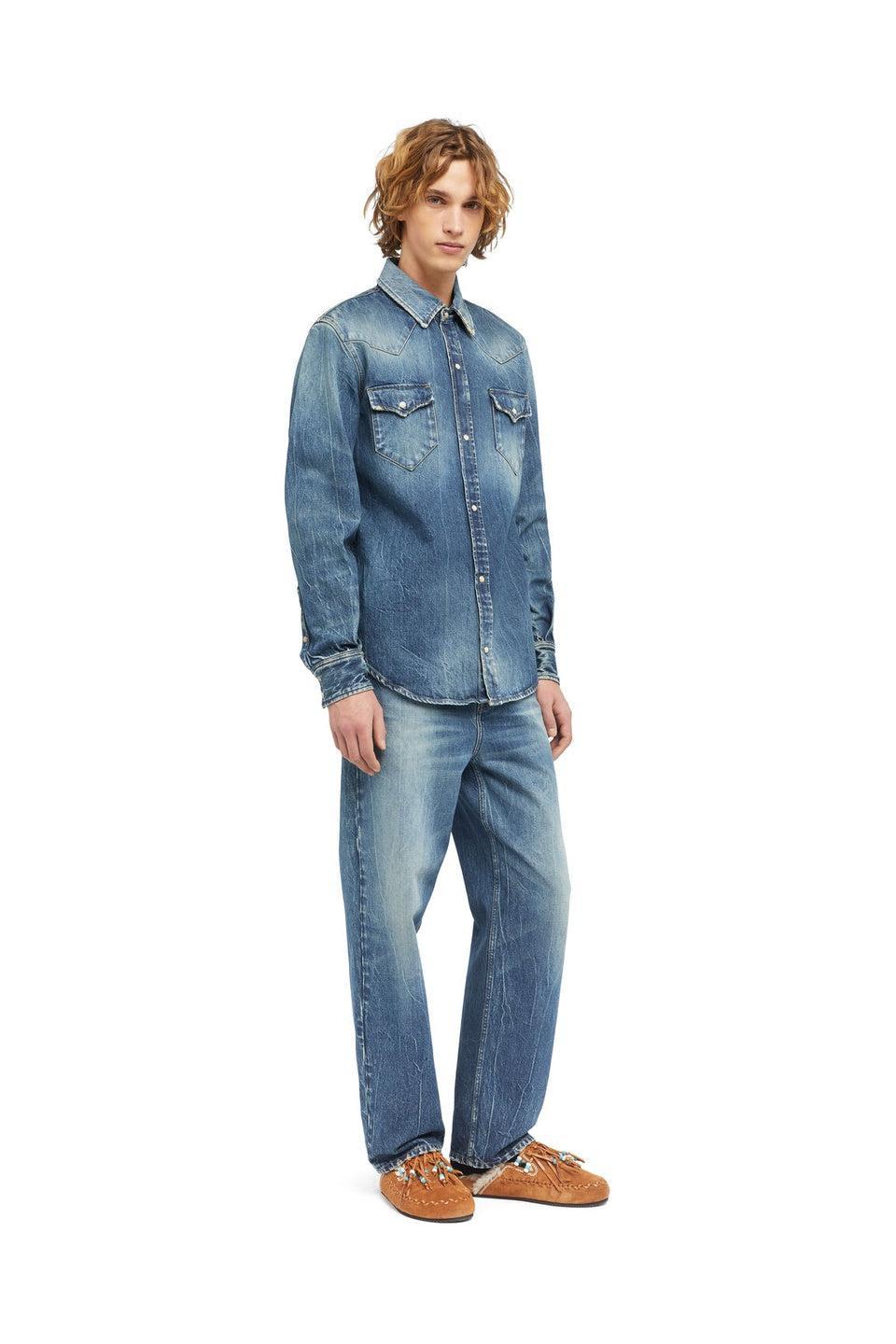 ALANUI-Pacific Roads Denim Shirt-NOWALL